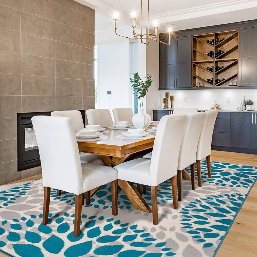 Amazon.com: Rugshop Modern Floral Circles Design for Living Room