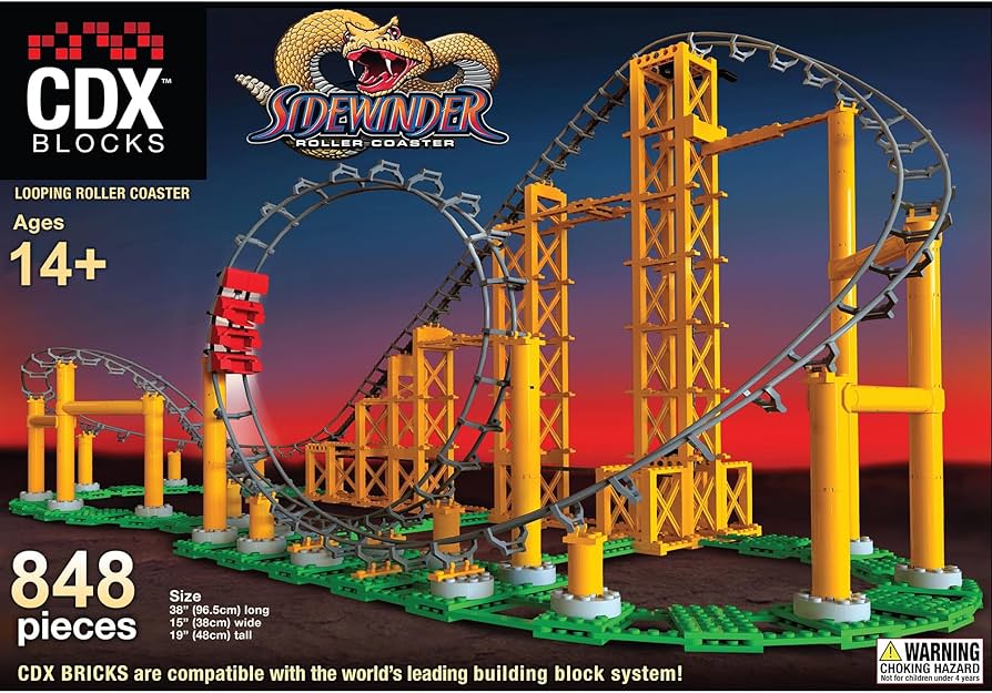 Amazon.com: CDX Blocks: Sidewinder - 825 Pieces, Building Brick