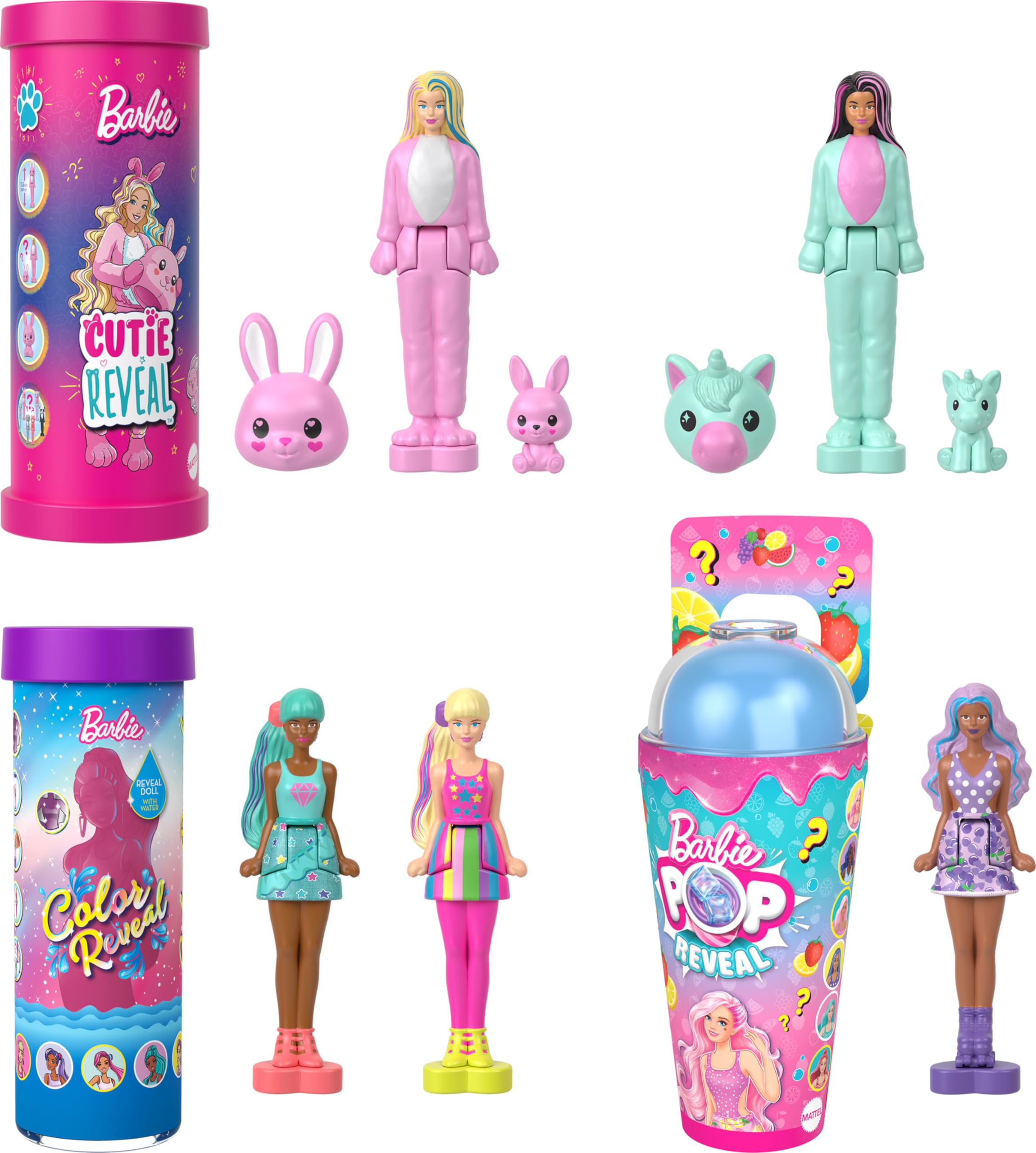 Amazon.es: Barbie Mini Barbieland Set Reveal, 5 Mini Figuras Color