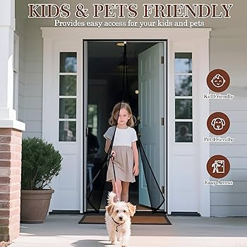 Yotache Magnetic Screen Door Fits Door Size 35 x 80, Screen Size