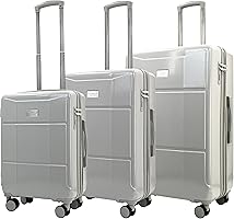 Amazon.com | Isaac Mizrahi Aero 3 Piece Hardside Luggage Set