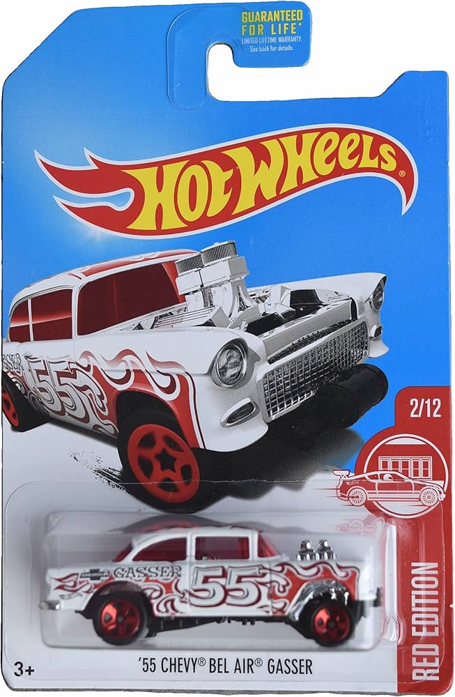 Amazon.com: Hot Wheels '55 Chevy Bel Air Gasser, Red Edition 2/12