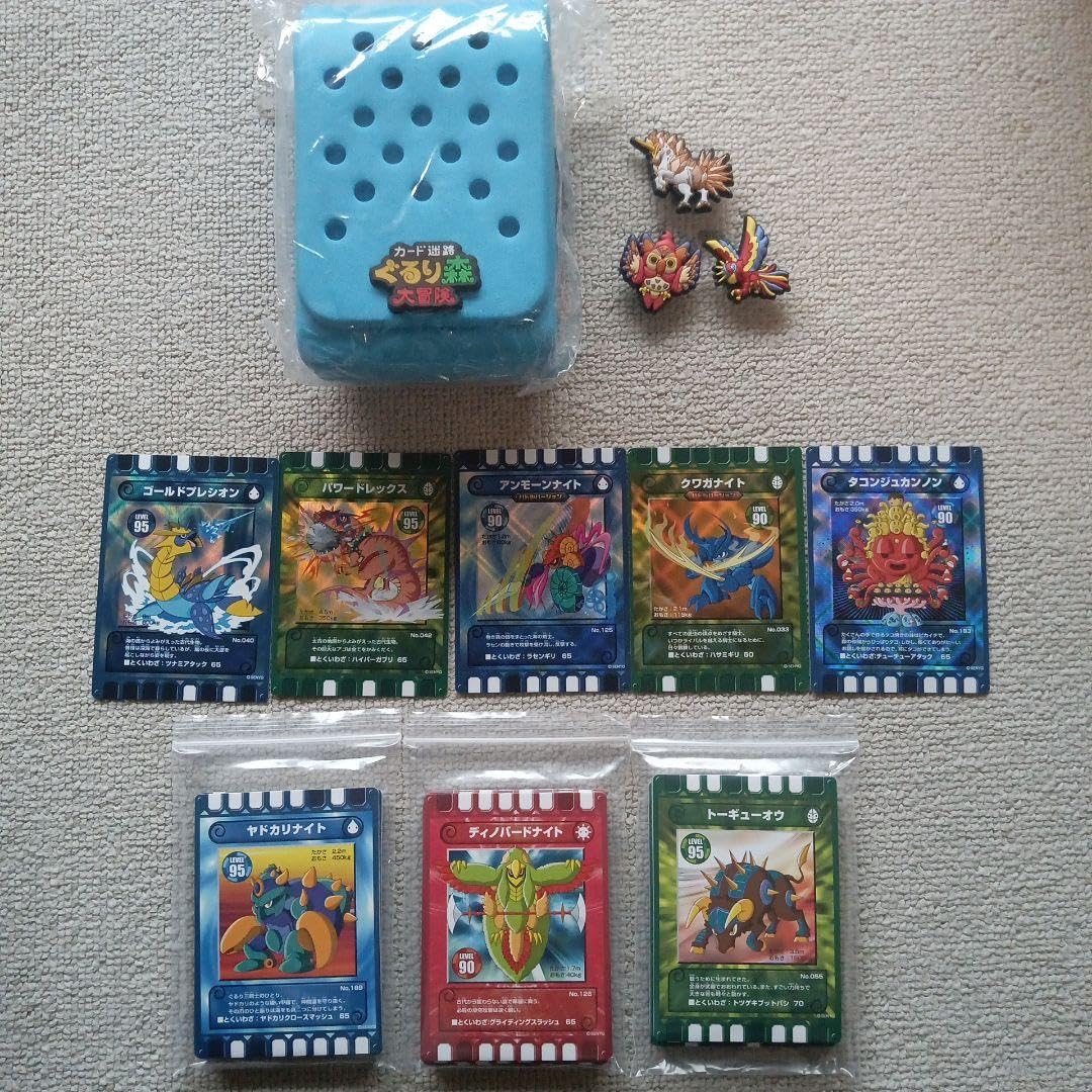 Amazon.co.jp: ぐるり森 カードケース 青 バッジ3個 5枚 ノーマル60枚