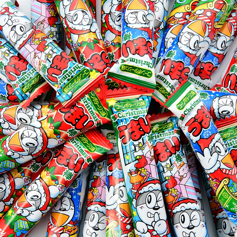 Amazon.co.jp: やおきん クリスマス うまい棒 コーンポタージュ味 600