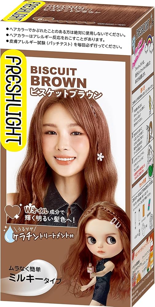 FRESHLIGHT Fresh Light Milky Hair Color Biscuits Brown [Quasi