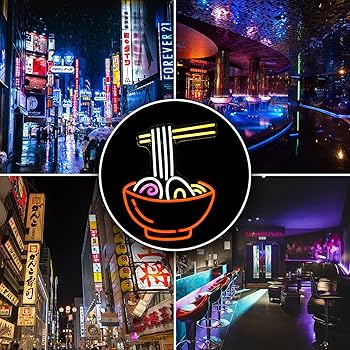 Amazon.co.jp : ラーメンネオンサイン ネオンラーメンライト 調光可能