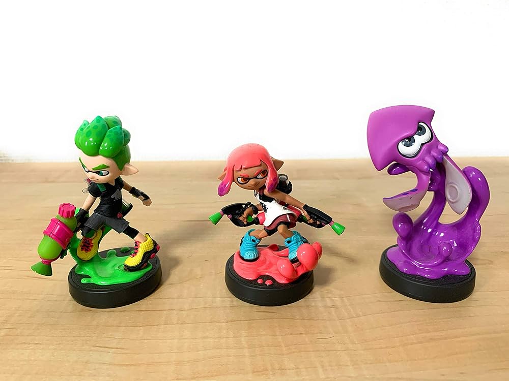 Amazon.com: amiibo Splatoon2 Squid Boy Girl set Japan Japanese ver