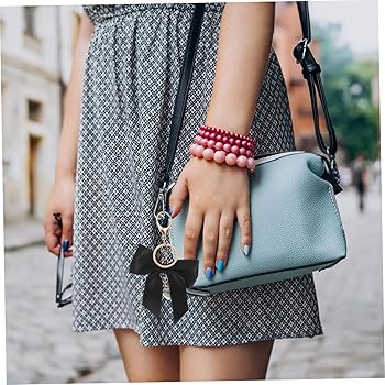 Amazon.co.jp: [WESIEVYA] リボンバッグチャーム 蝶結びキーチェーン