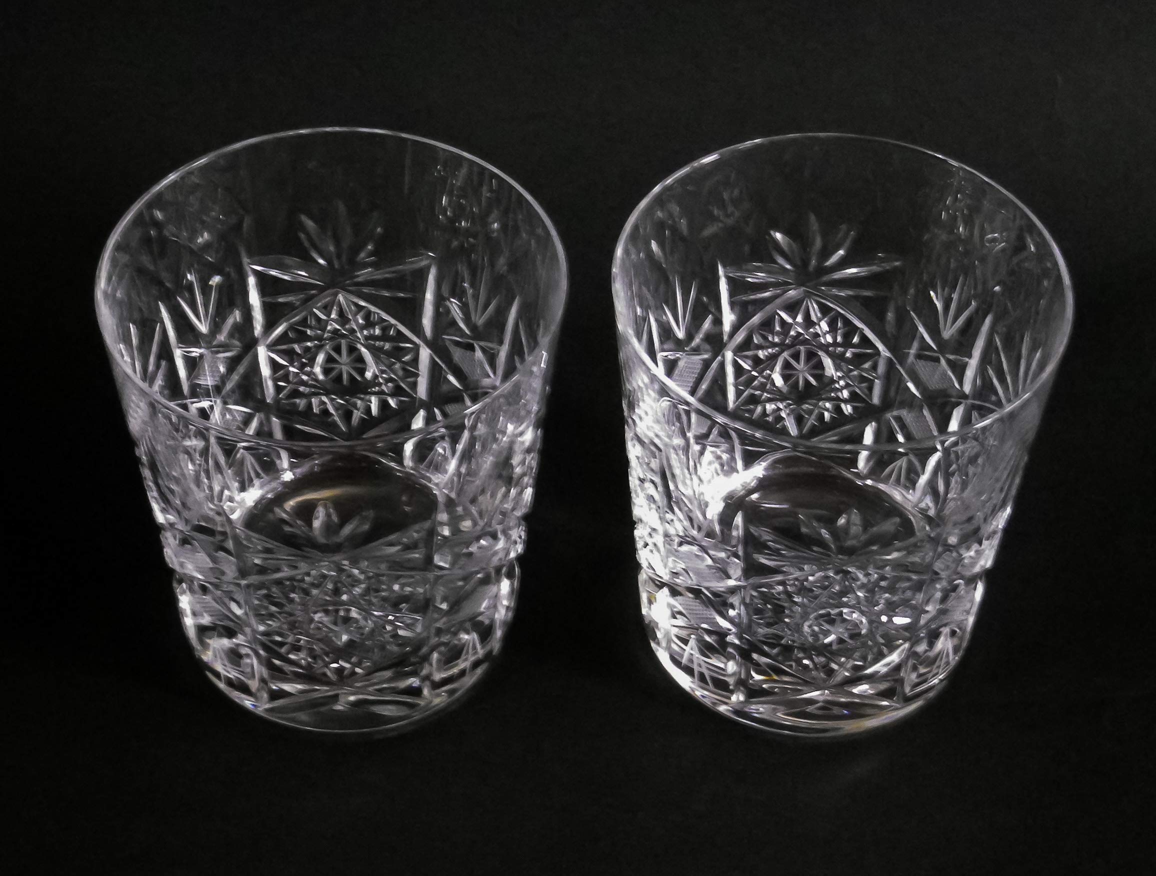 Amazon | ボヘミアングラス ハンドカット ウィスキーグラス2個セット