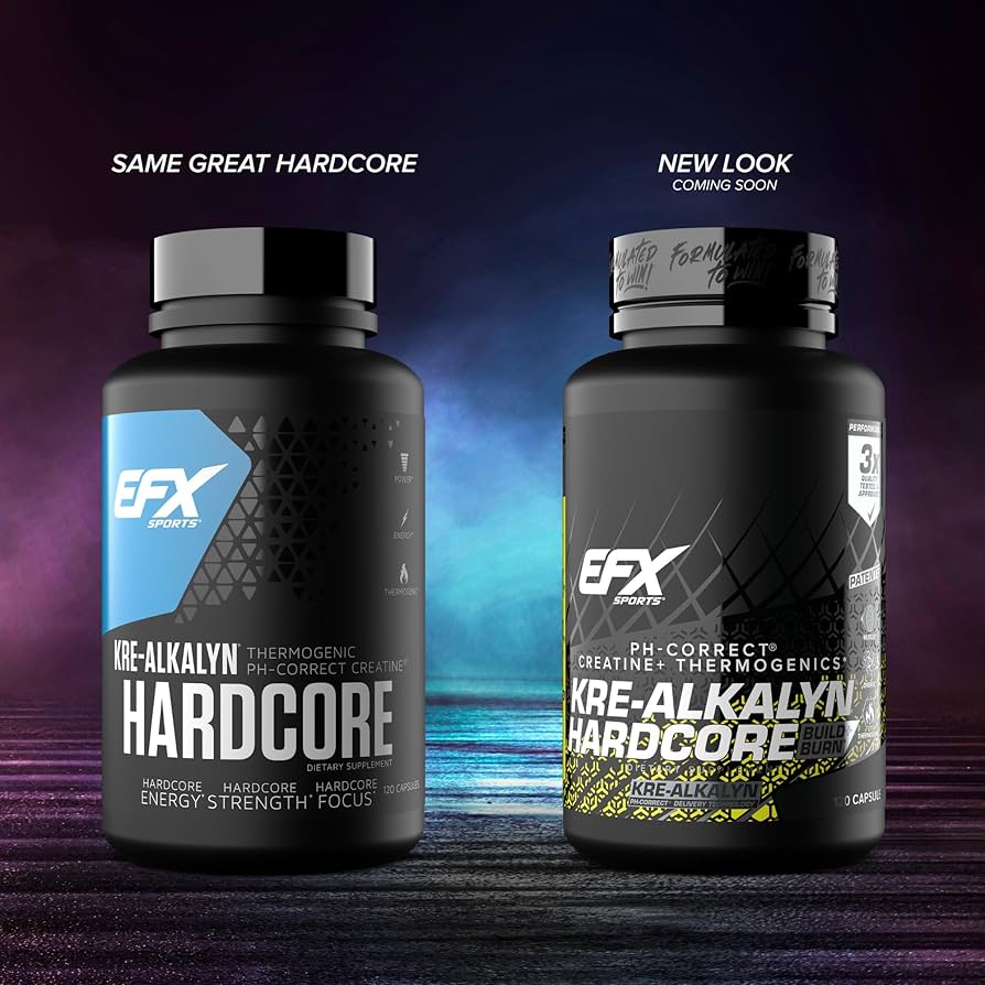 Amazon.com: EFX Sports Kre-Alkalyn Hardcore 120 Capsules : Health