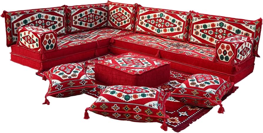Amazon.com: arabicsofa L Shaped Modular Arabic Majlis Sofa Set