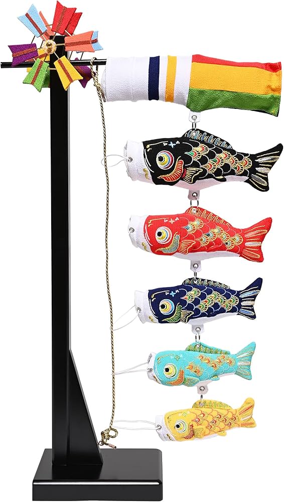 Amazon | 【五月人形】【つるし飾り】五匹鯉のぼり(特小)【室内