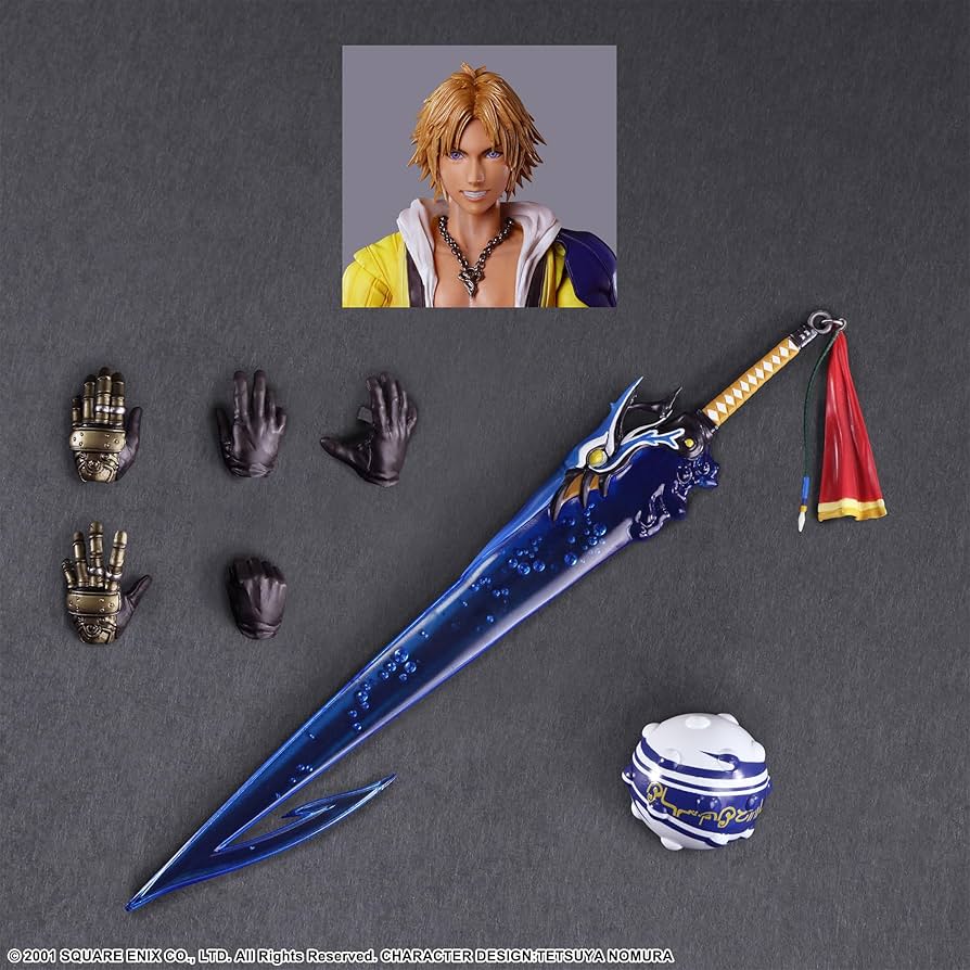 Amazon.com: Final Fantasy X: Tidus Play Arts Kai Action Figure