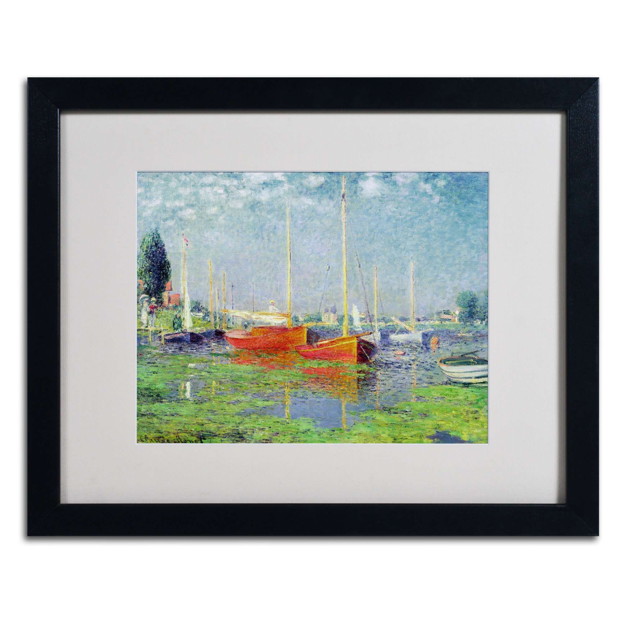 Amazon｜Trademark Fine Art Argenteuil Claude Monet キャンバス