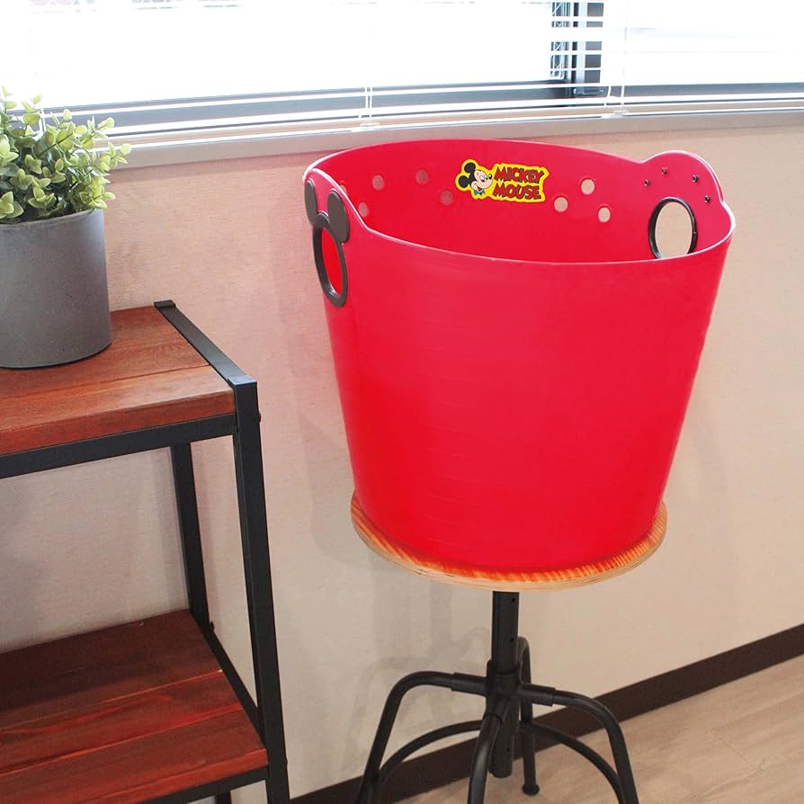 Amazon.co.jp: 錦化成 ミッキーマウス やわらかバケツ レッド 小物の