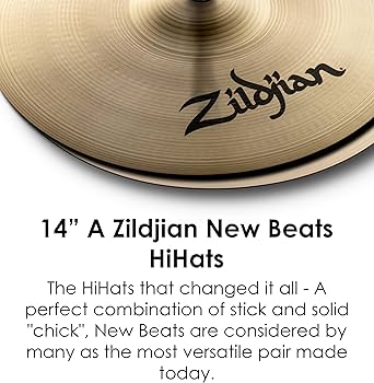 Amazon.com: Avedis Zildjian Company A Series New Beat Hi-Hat