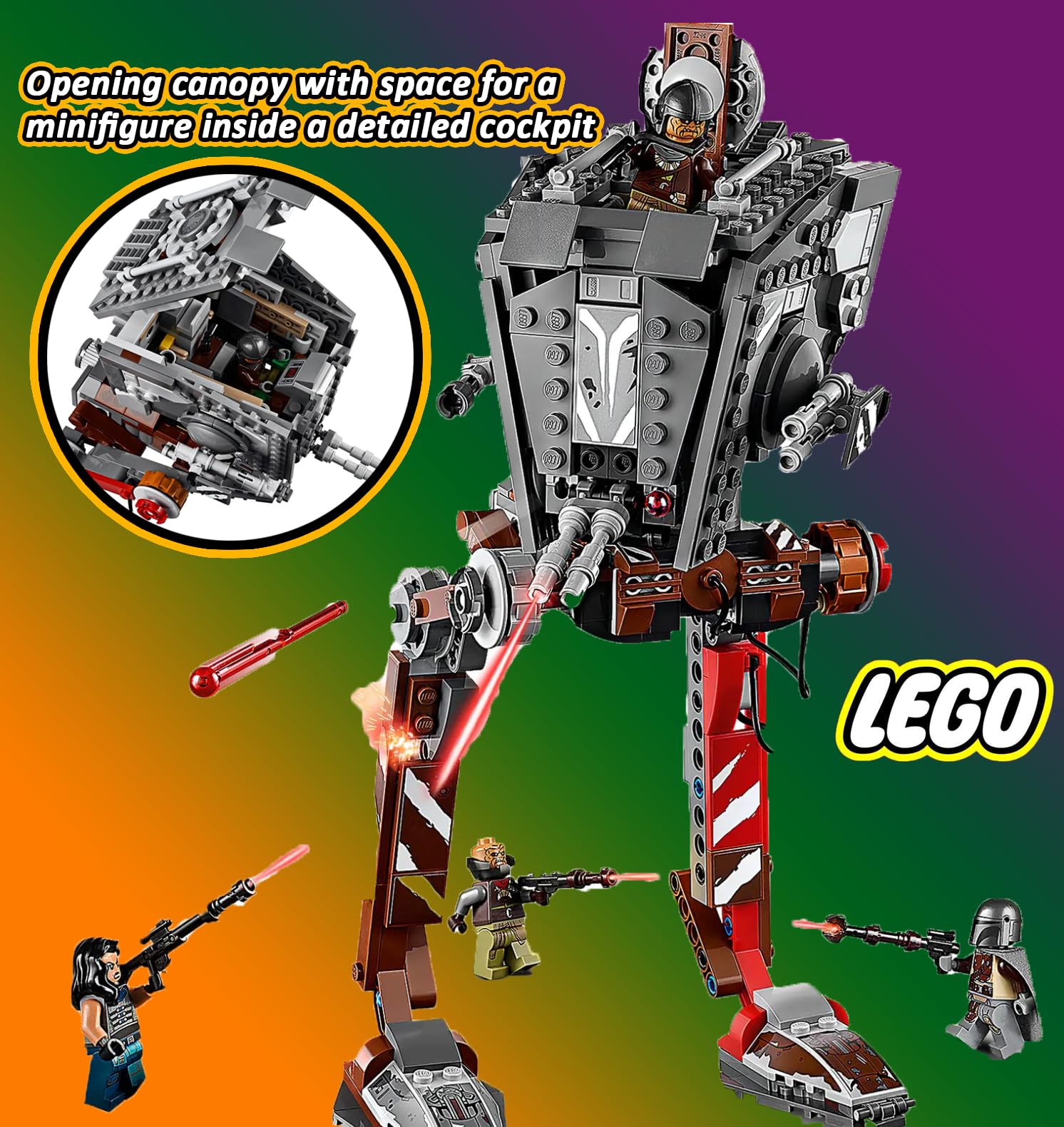 Amazon.co.jp: LEGO スター・ウォーズ 75254 at-ST Raider マンダ