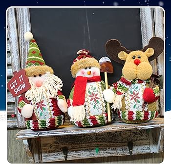 Amazon.co.jp: クリスマス 飾り 人形 卓上 置物 ぬいぐるみ 18*13cm