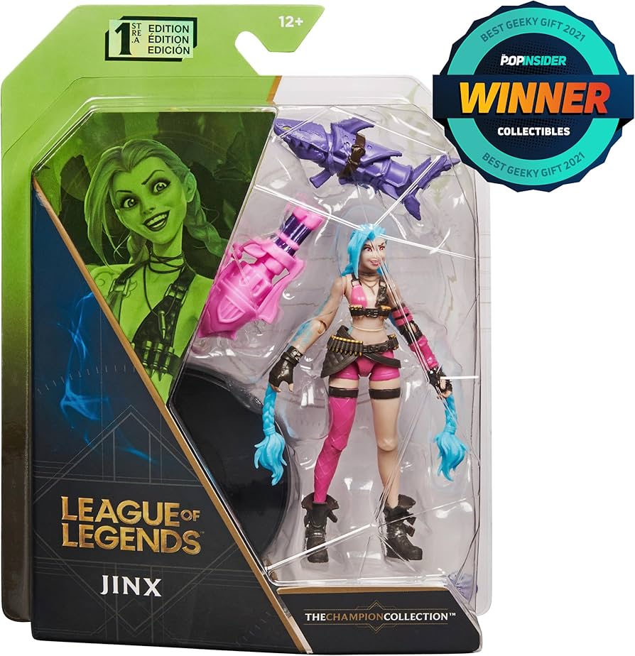 Amazon.com: League of Legends, Official 4-Inch Jinx Collectible