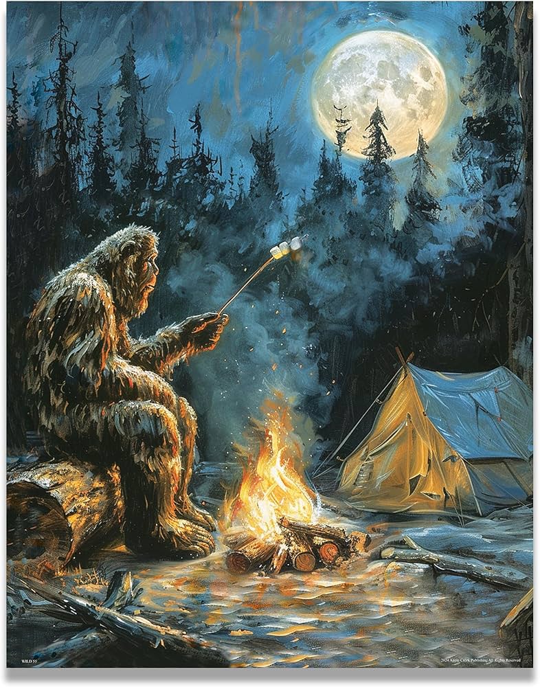 Amazon.com: Apple Creek Midnight Visitor - Bigfoot Poster