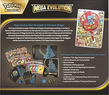 Amazon.com: Pokemon TCG Mega Evolutions 1 Elite Trainer Box : Toys