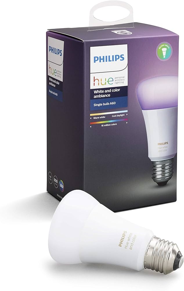 Amazon | Philips Hue フルカラー シングルランプ A60 E26 1 パック