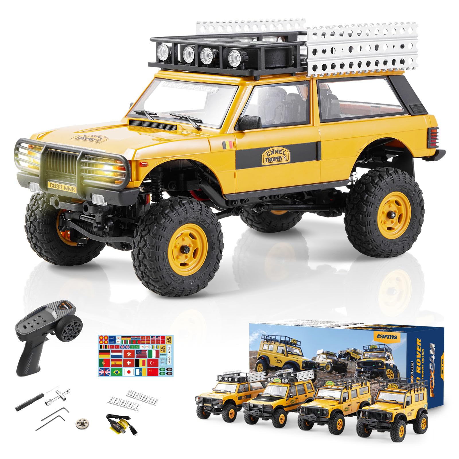 Amazon.co.jp: FMS 1/24 RCクローラー RTR FCX24M ランドローバー