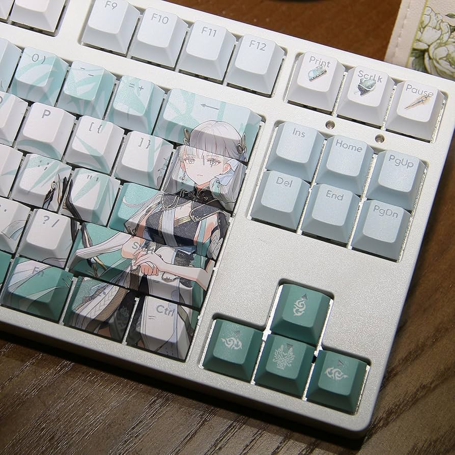 Amazon.co.jp: 鳴潮 キーキャップ 今汐 グッズ コンシ 同人 PBT染め 熱