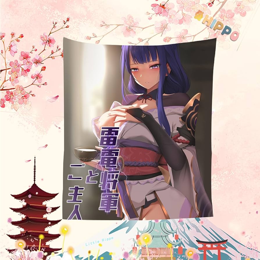 Amazon.co.jp: HIPPO タペストリー 原神 Genshin Impact げんしん 雷電