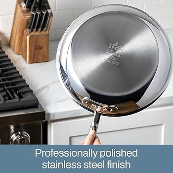 Amazon | All-Clad D3 Stainless Steel Frying Pan Set, 10 & 12 Inch