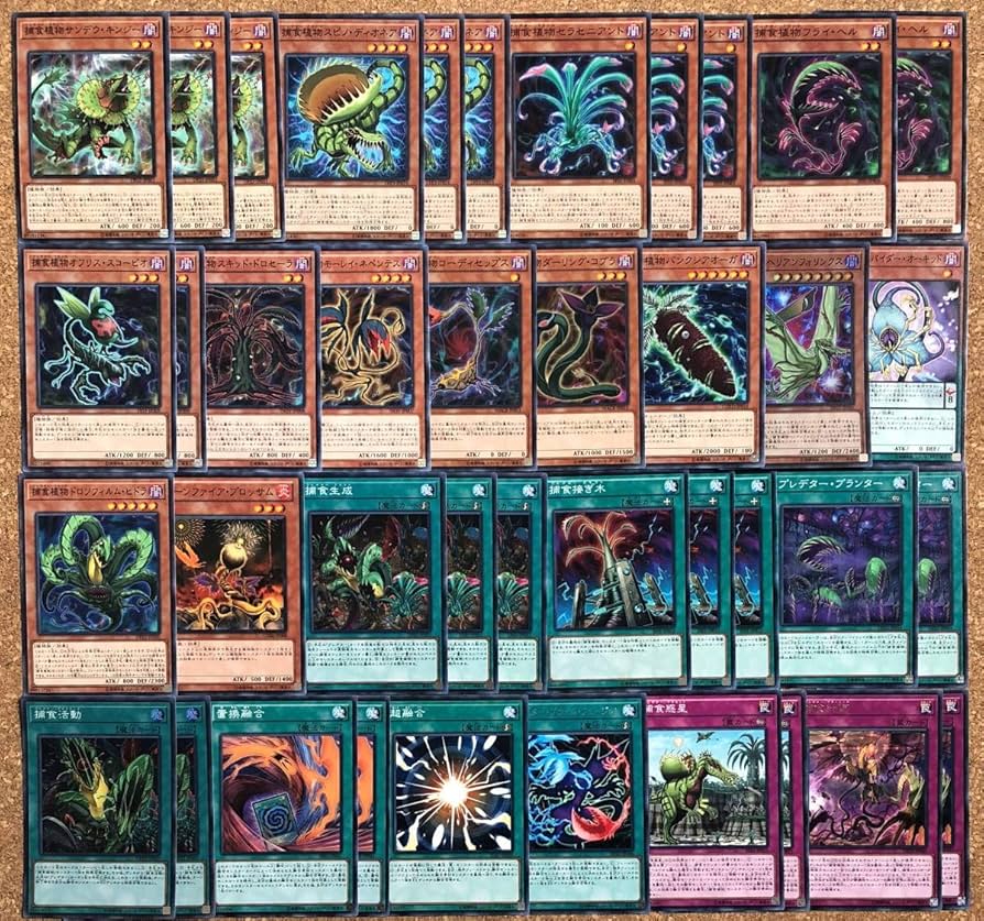 Amazon.co.jp: 遊戯王 構築済み ユーリイメージ捕食植物デッキ EX9枚付