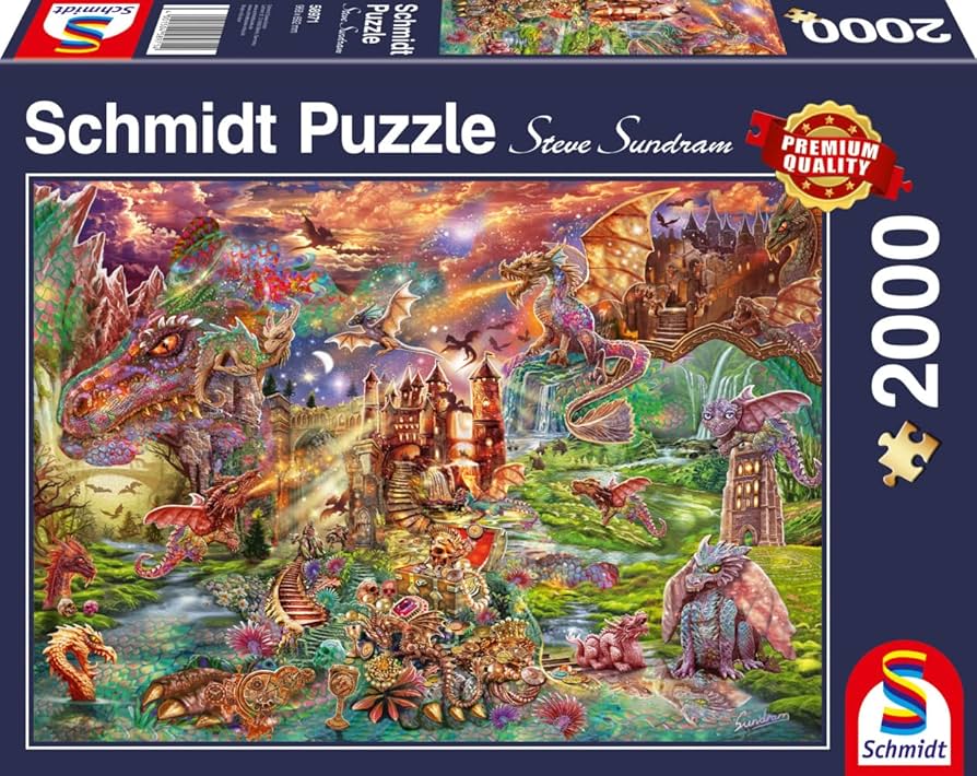 Amazon.com: Schmidt Spiele 58971 Treasure of Dragons, 2000 Piece