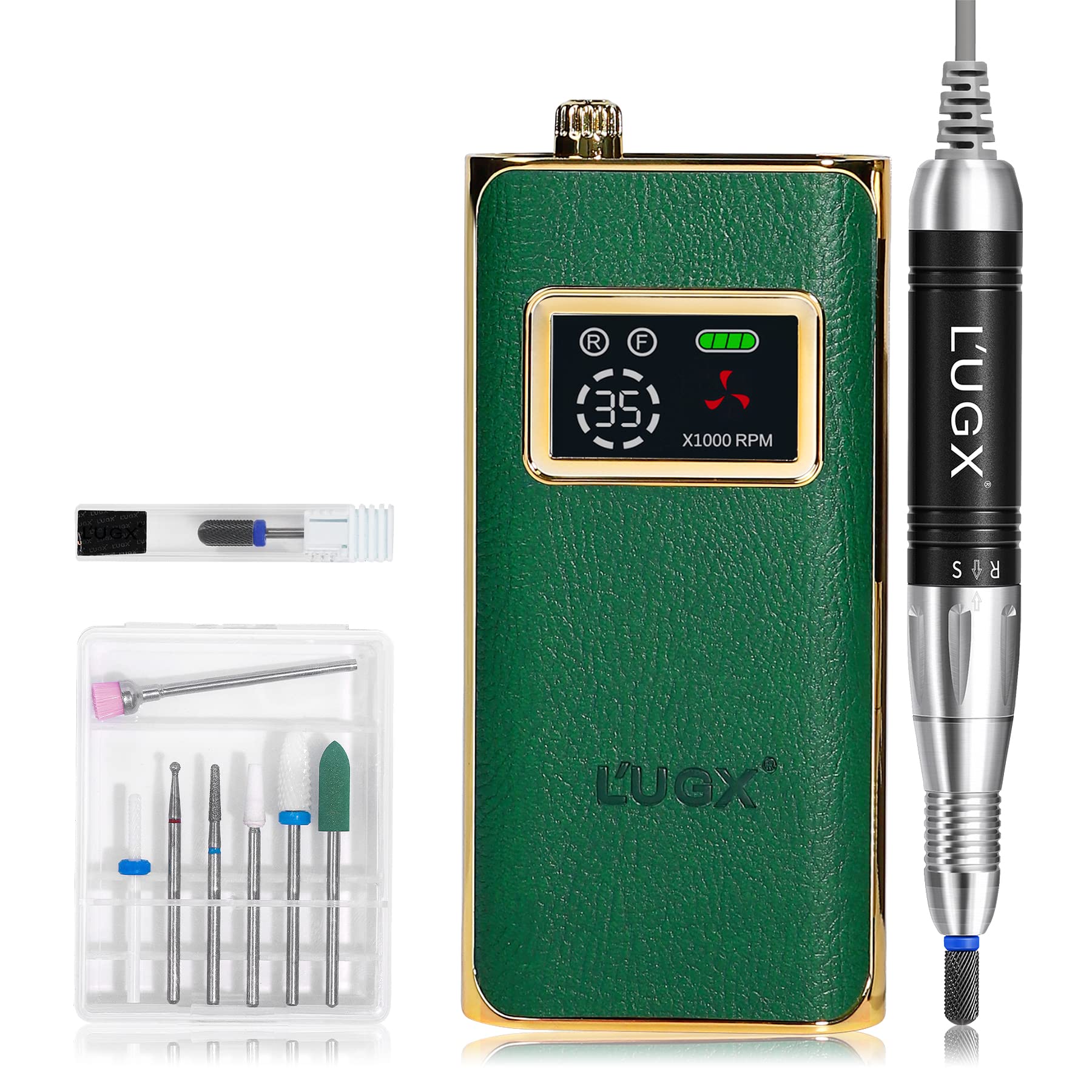 Amazon.co.jp: L'UGX 電動ネイルマシン 35000RPM ネイルマシーン プロ