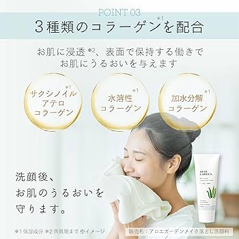 Amazon | ALOE GARDEN アロエガーデン メイク落とし洗顔料