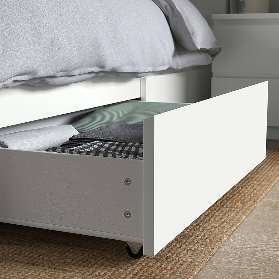 Amazon｜IKEA MALM(イケアマルム) ベッドフレーム ハイ 収納ボックス 4