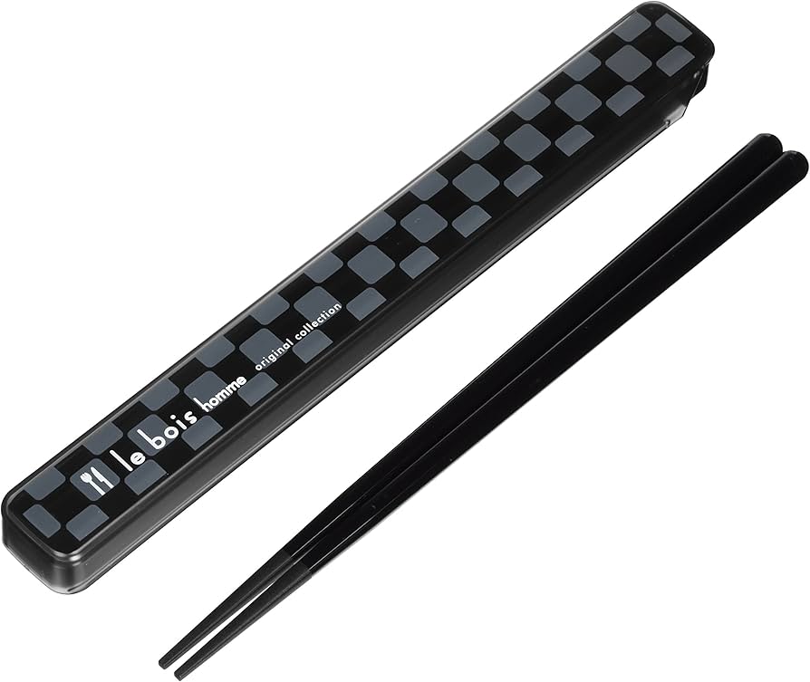 Amazon.co.jp: 小森樹脂 箸 箸箱 ルボア・オム セット ブラック 21cm