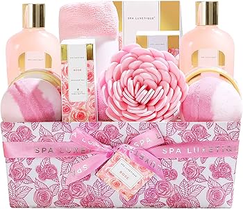 Amazon.com : Spa Luxetique Spa Gift Baskets for Women, 12 Pcs Rose