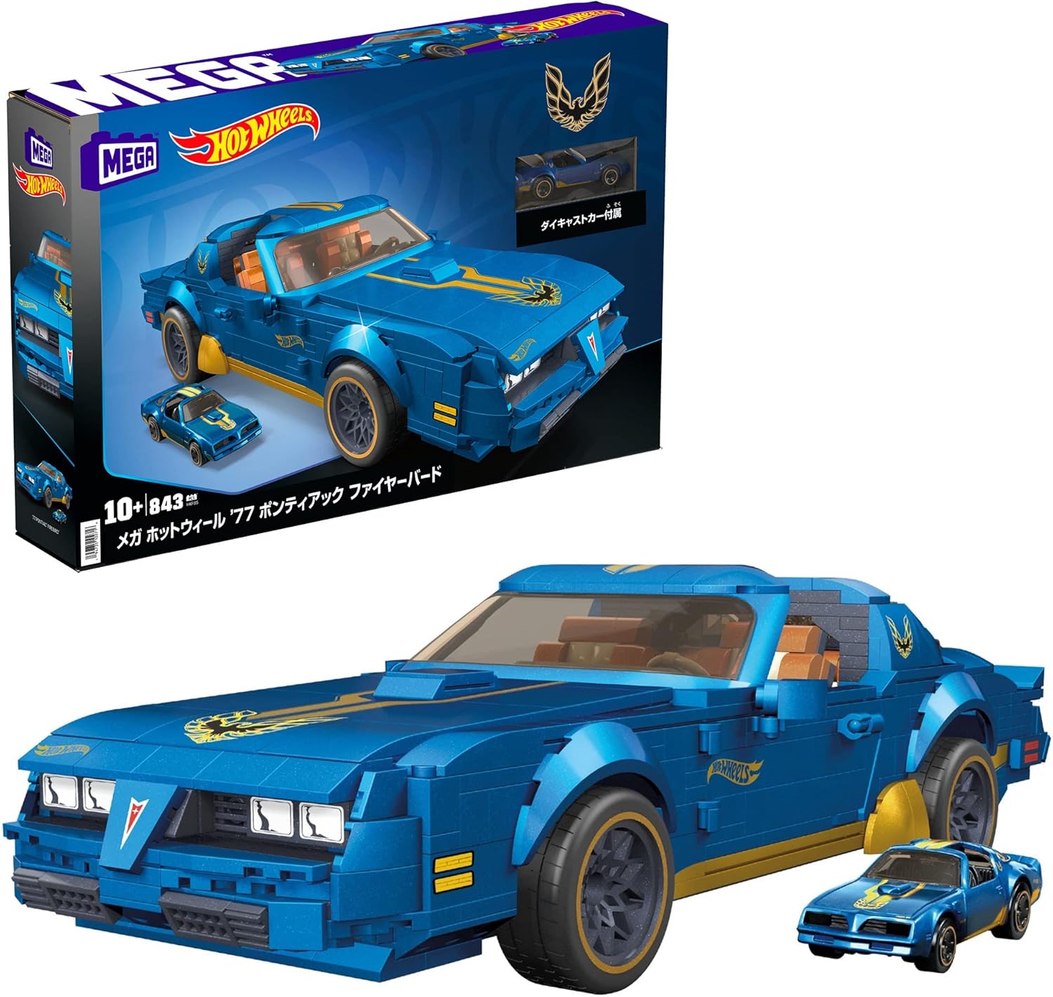 MEGA Hot Wheels '77 Pontiac Firebird [Block Set] [Number of Block