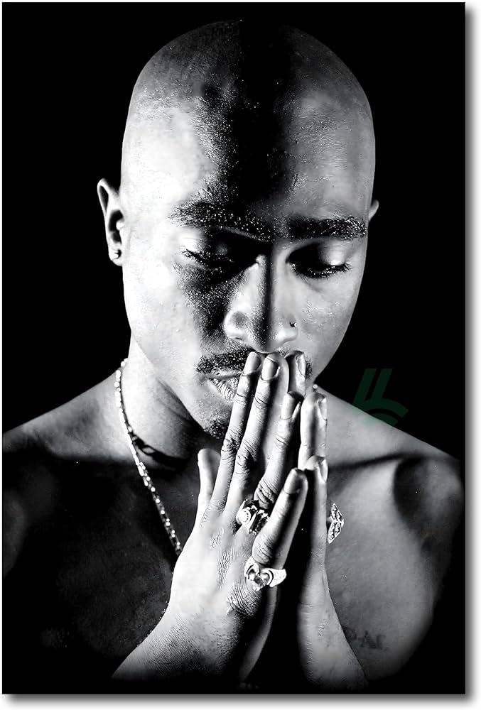 Tupac Poster, 2Pac Shakur, Hip Hop Legend, Thug Life, All Eyez on