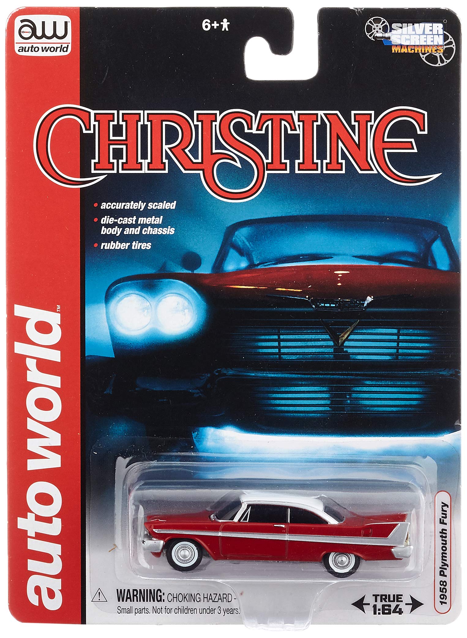 Amazon | 1/64 auto world 1958 Plymouth Fury Christine プリマス