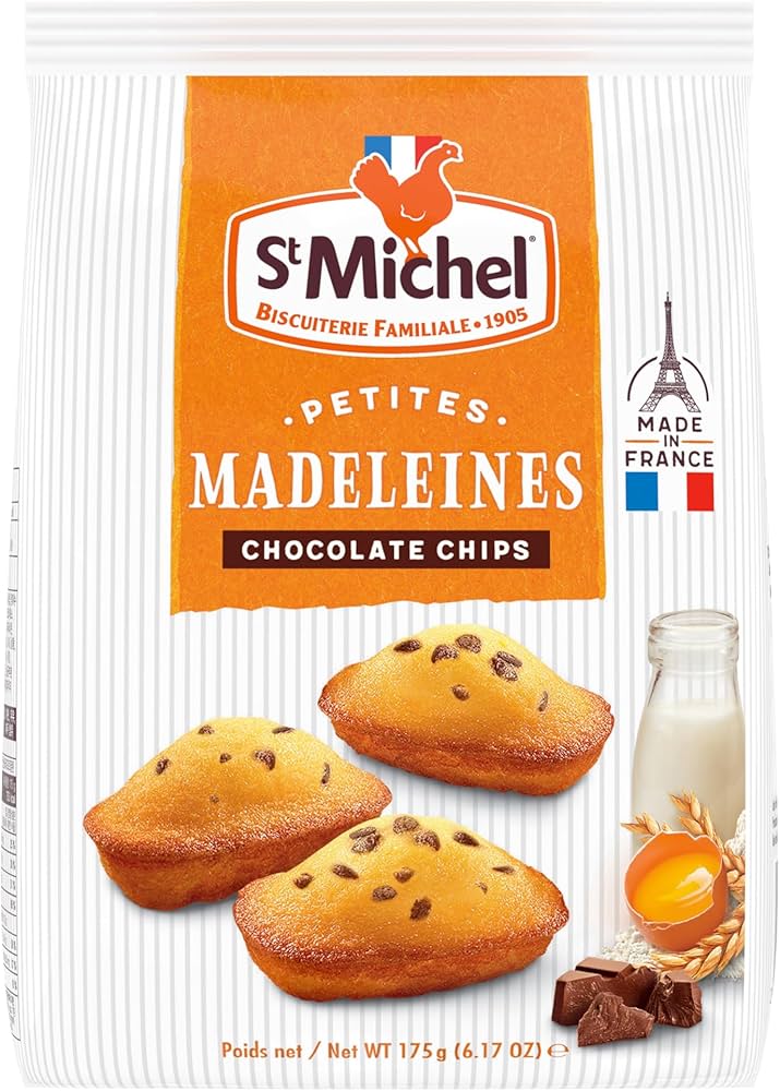 Amazon.com: St Michel Madeleine's, Chocolate Chip, 6.17 Ounce