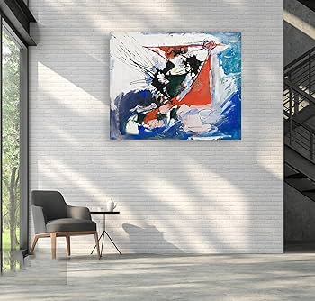 Amazon.co.jp: ハンス・ホフマン現代抽象画ウォールアート（怒りの沈黙