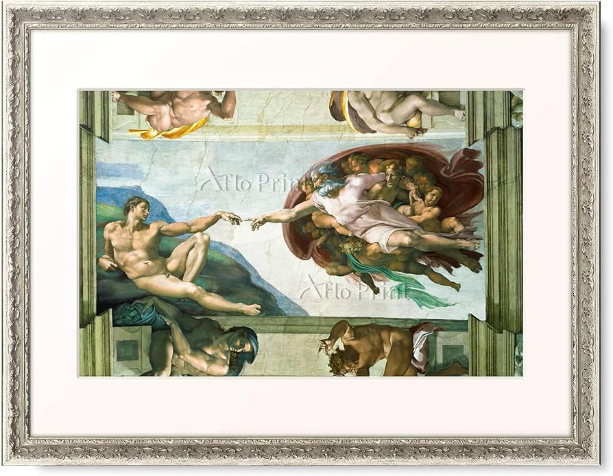 Amazon｜ミケランジェロ 「システィーナ礼拝堂天井画（アダムの創造