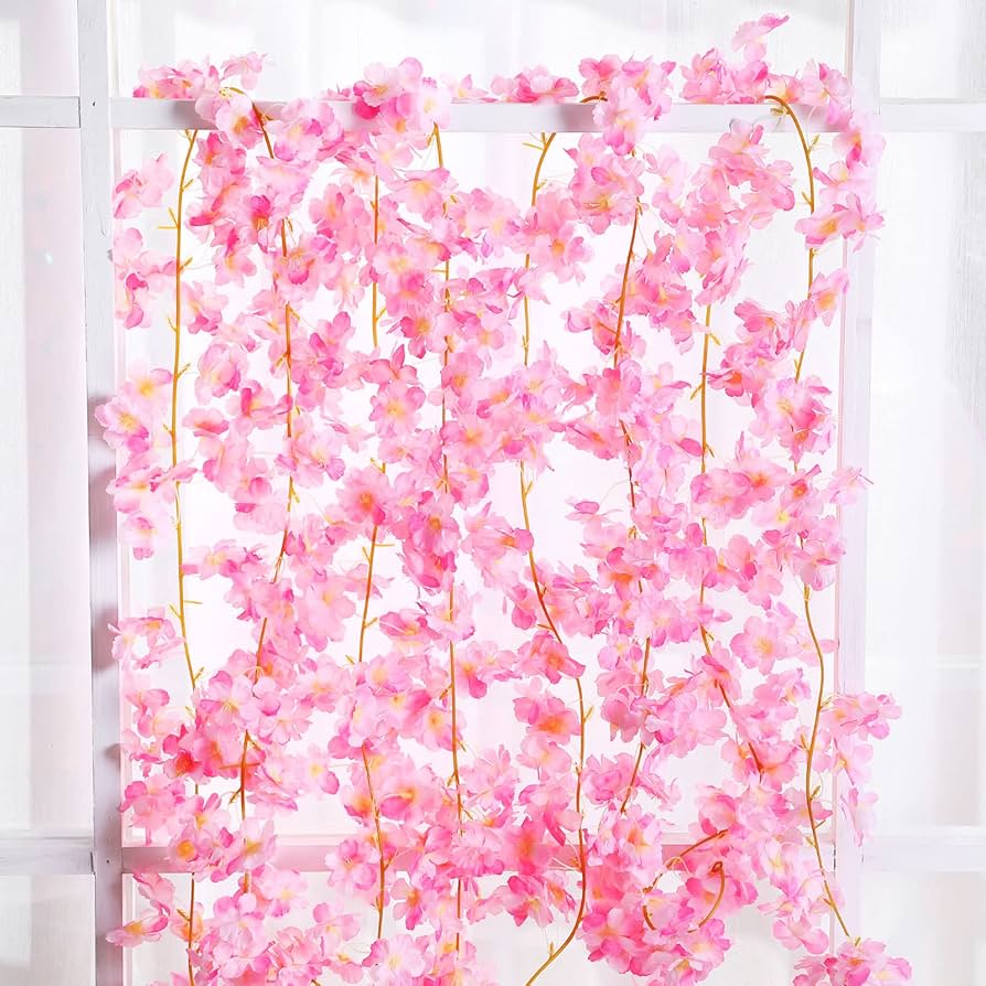 Amazon.com: Nuenen 16 Pack 94.4ft Artificial Cherry Blossom Vines