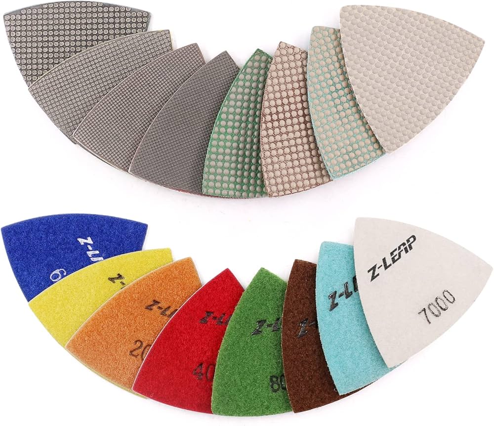 Amazon | Z-LEAP 三角形ダイヤモンドサンドペーパーシートディスク
