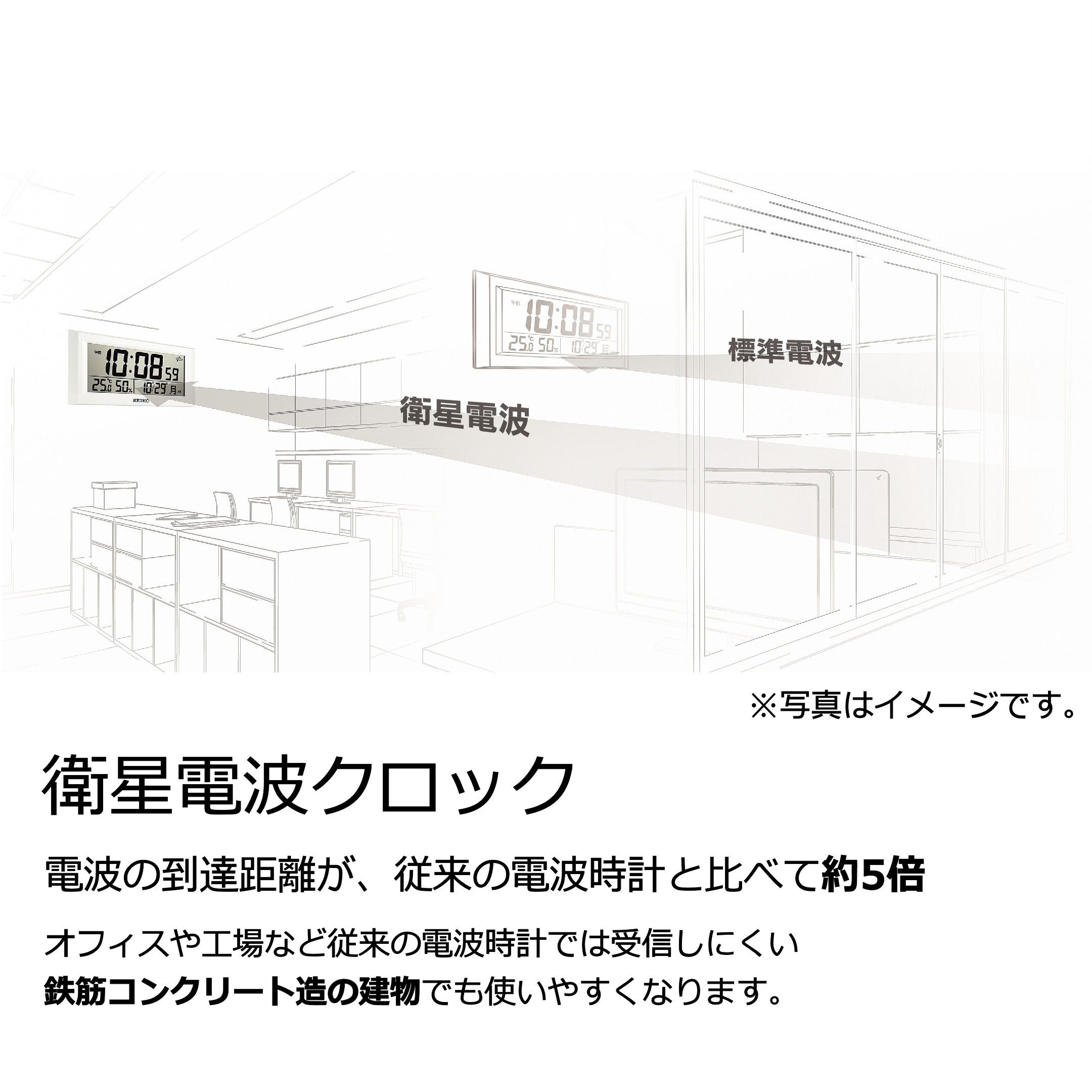 Amazon.co.jp: セイコークロック 掛け時計 ナチュラル 衛星 電波