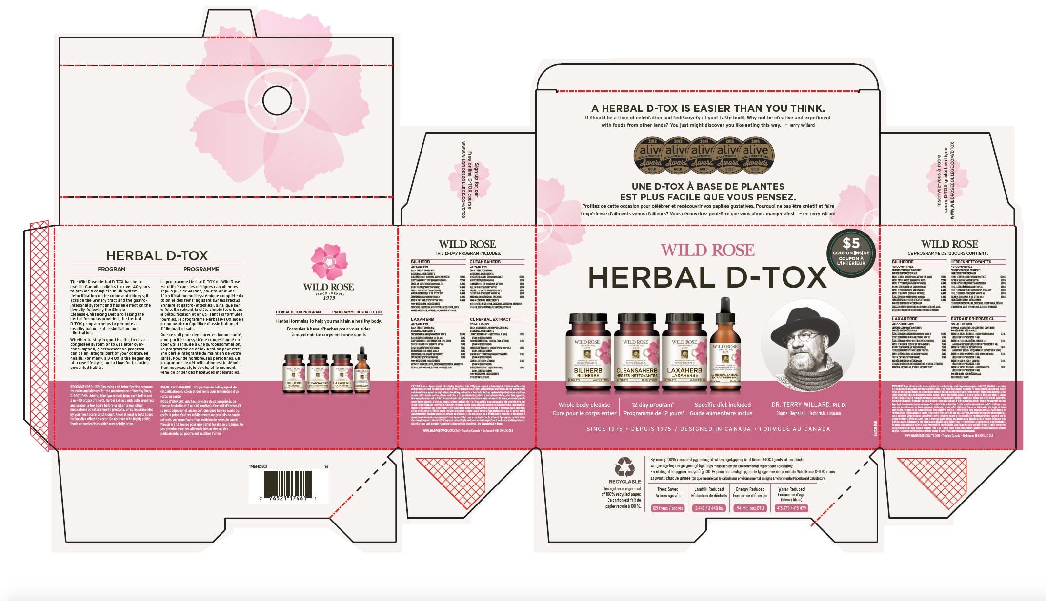 Wild Rose Herbal D-Tox Program, 1 Count : Amazon.ca: Health