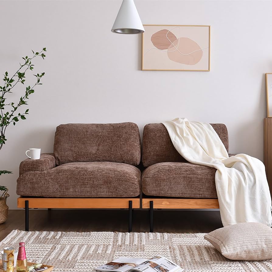 Amazon｜VENTOTA 2人掛けソファ ユニットソファ ソファ フェザー 羽毛