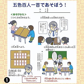 Amazon.co.jp: 【1色20枚！簡単にはじめられる】五色百人一首 スタート