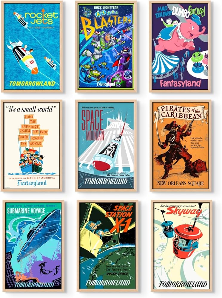 Amazon.co.jp: ディズニーランドポスター - ビンテージディズニー